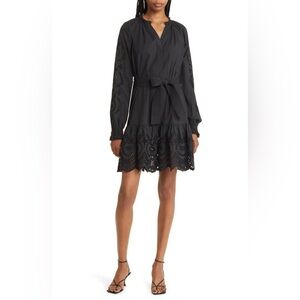 Rails Saylor dress black eyelet size medium